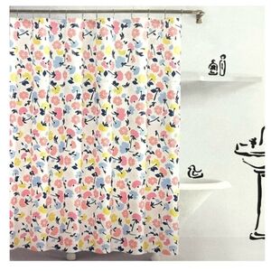 Kate Spade Floral Blooms Shower Curtain New in Package 72 x 72